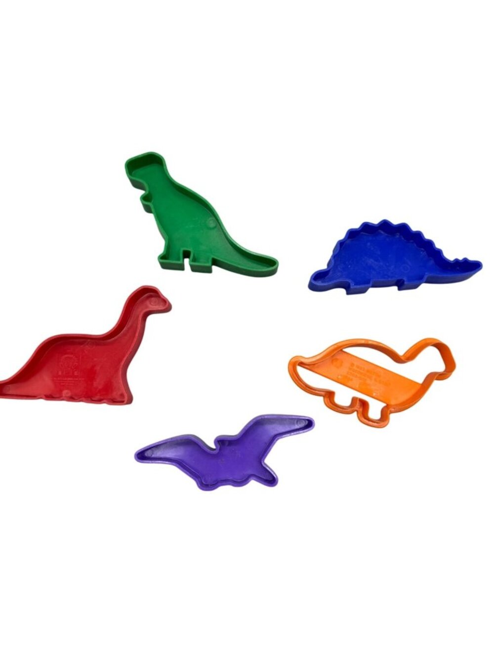 Wilton Dinosaur Cookie Cutter Set Of 5 play dough multi color  plastic READ